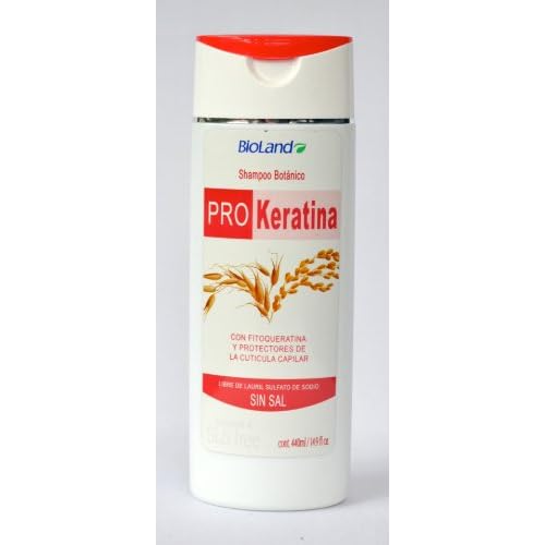 Bioland Pro Keratin Shampoo, 440 ml. Bath Soaps Beauty
