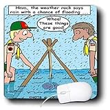 Rich Diesslins Funny KNOTS Scouting Cartoons - Weather Rock - Chance of Flooding - Mouse Pads