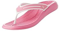 BackJoy StandRight Women's Posture Sandals, Pink/White, 5
