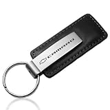 Chevrolet Camaro Black Leather Key Chain by Chevrolet
