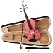 Musical Instruments : Pink 4/4 Violin with Bow, Free Case, and Accessories