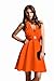 Knielanges Neckholder Cocktail Kleid, Farbe orange von Astrapahl