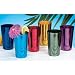 Retro Jewel Aluminum Colored Tumblers Cups Set of 6