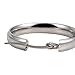 Women Stainless Steel Silver Plated Hoops Earrings