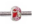 Pandora Style Charm Bead (Z48) Murano Lampwork Glass (14mm x 10mm) (fits Troll too)
