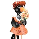 Garden Stake 3D Metal Outdoor Decor Crow Lady (32H) (A274) by Regal Gift