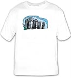 T-shirt with view, skyscrapers, Michigan, building, downtown, cityscape, Detroit
