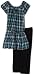 Amy Byer Girls 7-16 Bold And Beautiful 2 Piece Rock Star, Turquoise, Medium