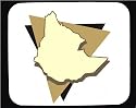 Decorated Mouse Pad with map, Ethiopia, geograpy, region, Africa, outline, area, land