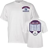 Reebok New York Giants Super Bowl XLVI Champions Roster T-Shirt Extra Large