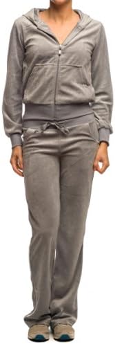 Women's Active Junior Velour Jogging Set by VKN Gazoz Light Grey Large
