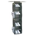8-Shelf Shoe Bag with Side Pockets - Hunter