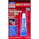 Permatex 27005 High Strength Threadlocker Red Gel Squeeze