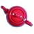 Dexam London Pottery 6 Cup Filter Teapot Red