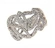 14k White Gold Diamond Victorian Ring