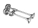 Sporting Goods : AFI 10011 Marine Compact Dual Trumpet Deck Electric Horn (12-Volt)