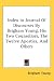 Books : Index to Journal Of Discourses By Brigham Young, His Two Counsellors, The Twelve Apostles, And Others
