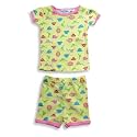 B.T. Kids - Infant Girls Short Sleeve Shortie Pajamas, Yellow
