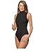 NBB Women Basic Solid Sleeveless Turtle Neck Cotton Bodysuit Lingerie