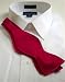 Red Silk Self Tie Bow Tie