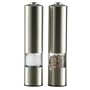 STOHA DESIGN 040401 Elektrisches Salz und Pfefferm�hlen Set mit Licht, Edelstahl