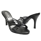 Women's Casual Slip On High Heel Sandals Black 5-10