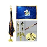 Maine 3ft x 5ft Flag Flagpole Base and Tassel