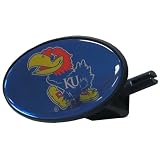 NCAA Kansas Jayhawks Plastic Oval Hitch Cover