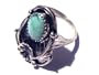Native American Crafted Ladies Sterling Silver Leaf Ring