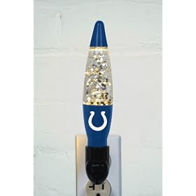 Pack of 3 NFL Indianapolis Colts Football Lava Lamp Night Lights