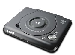 Coby DVD209BLK Ultra-Compact DVD Player, Black