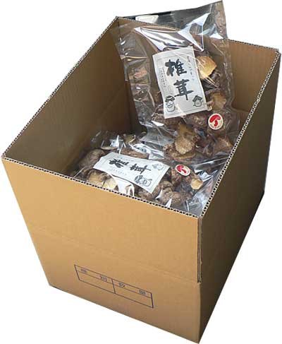 【送料無料】宮崎県産乾しいたけ　未選別 100g×12袋入ケース販売