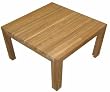 Teak Extending End Table