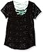 CB Sports Girls' Criss Cross Satin Bra Strap Back Active T-Shirt