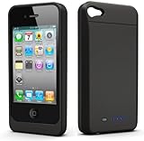 uNu Power DX-1700B External Battery Case for iPhone 4 - Bonus Pack (Matte B ....