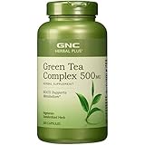 GNC Herbal Plus Standardized Green Tea Complex 500 mg 200 Vegetarian Capsules