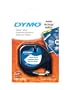 DYMO Labeling Tape, LetraTag Labelers, Plastic, 1/2"x13', Black on White