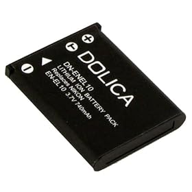 Dolica DN-ENEL10 Li-Ion Rechargeable Battery Equivalent to Nikon EN-EL10