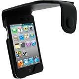 iGadgitz Black Genuine Leather Case Cover for Apple iPod Touch 4th Generation 8gb, 32gb & 64gb + Belt Clip & Screen protector