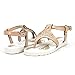 DREAM PAIRS Serena C BOBO-1 Girl's Summer Rhinestones Thong Ankle Strap Flat Sandals