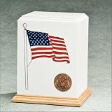 American Flag Military Cremation Urn