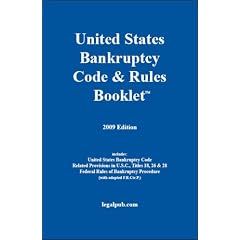 2009 U.S. Bankruptcy Code & Rules Booklet