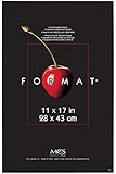 MCS Plastic Format Frame for a 11" x 17" Photograph, Color; Black, 2 inch Thick