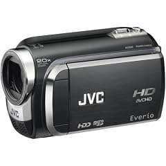 JVC GZ-HD300 BEU Full HD Hybrid-Camcorder (microSD, 60 GB Festplatte, 20-fach opt. Zoom, 6,9 cm (2,7 Zoll) Display) onyx-schwarz