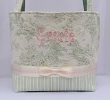 Gracie Green Toile Diaper Bag