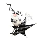 Santa Riding on a Star Christmas Ornament