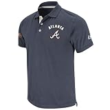 Atlanta Braves Majestic Champions Vintage Navy Polo Shirt