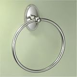 Elizabeth Towel Ring in Antique Silver