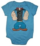 Popeye the Sailorman Baby Boys Character Bodysuit (Newborn)