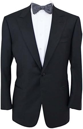 Isaia Napoli Luxurious Super 130's Black Tuxedo 53/43 C Peak Lapels